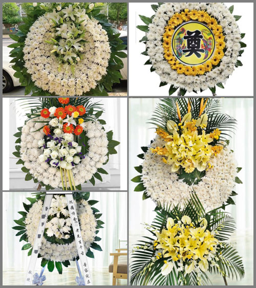 安徽安庆市怀宁县腊树镇高旗村花圈速递